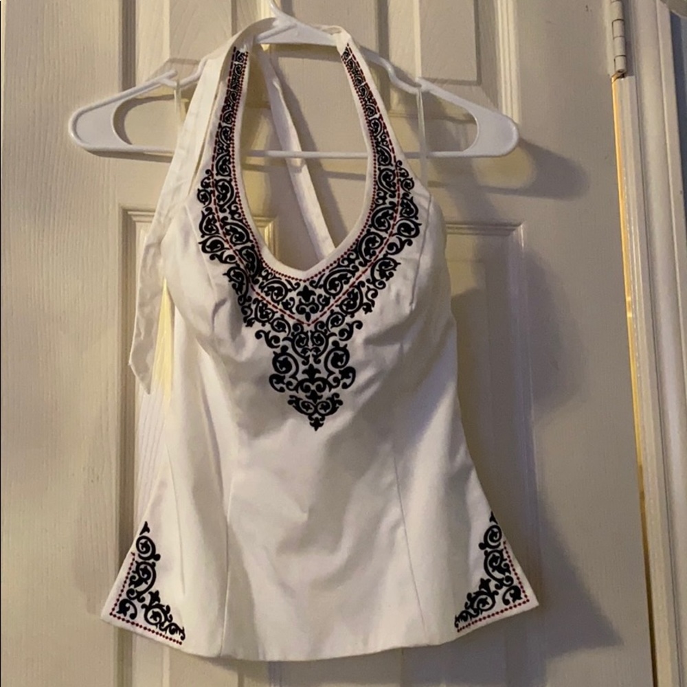 White House black market halter top